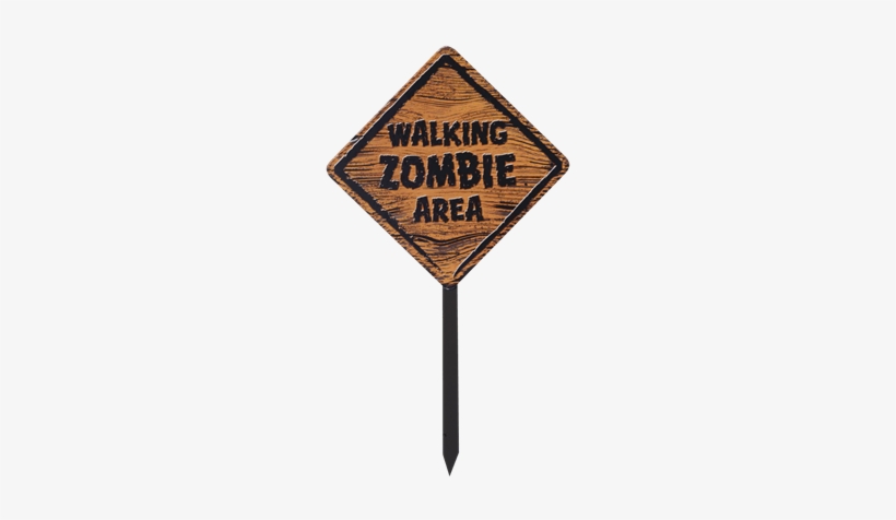 Zombie Warning Sign - Forum Novelties Zombie Warning Sign Prop 66657, transparent png