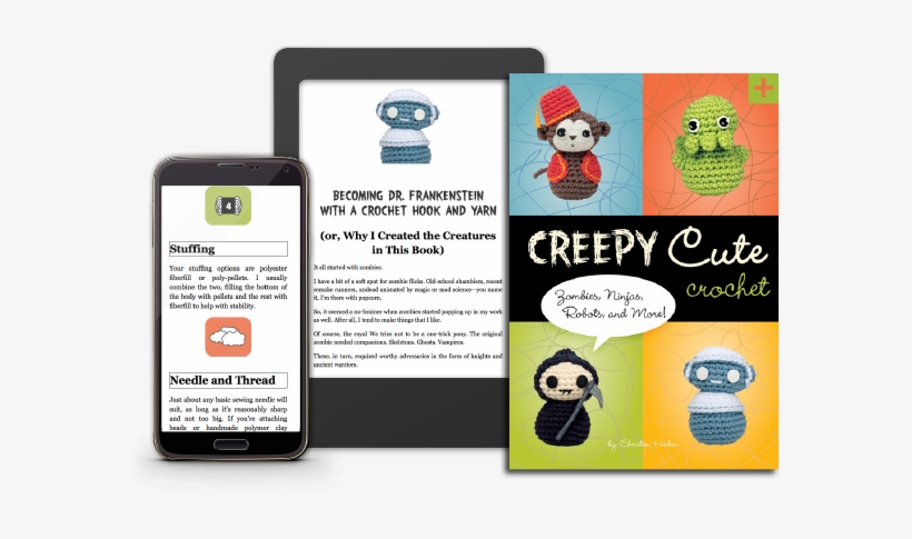 Creepy Cute Crochet - Creepy Cute Crochet: Zombies, Ninjas, Robots, And More!, transparent png