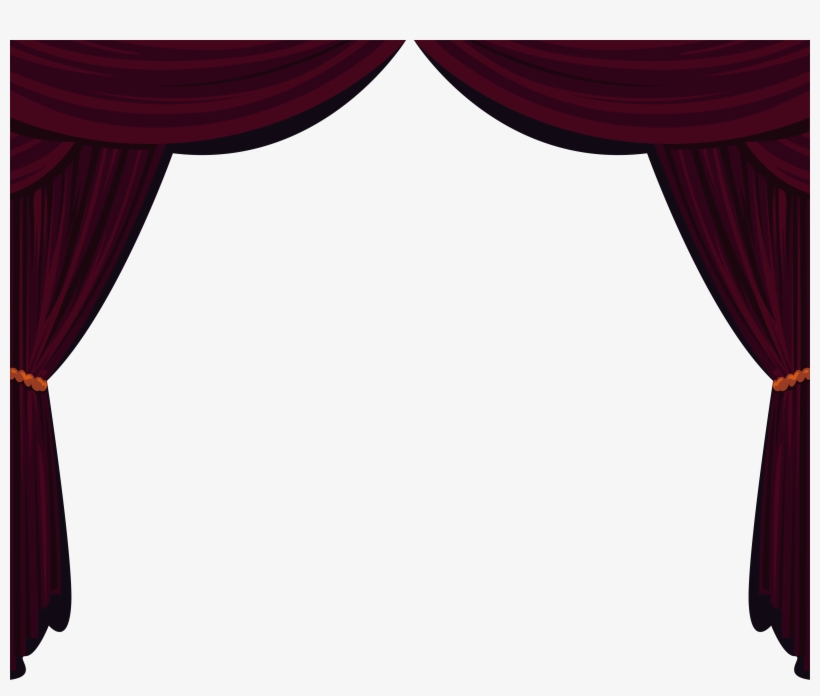 Theater Vector Curtain - Curtain, transparent png