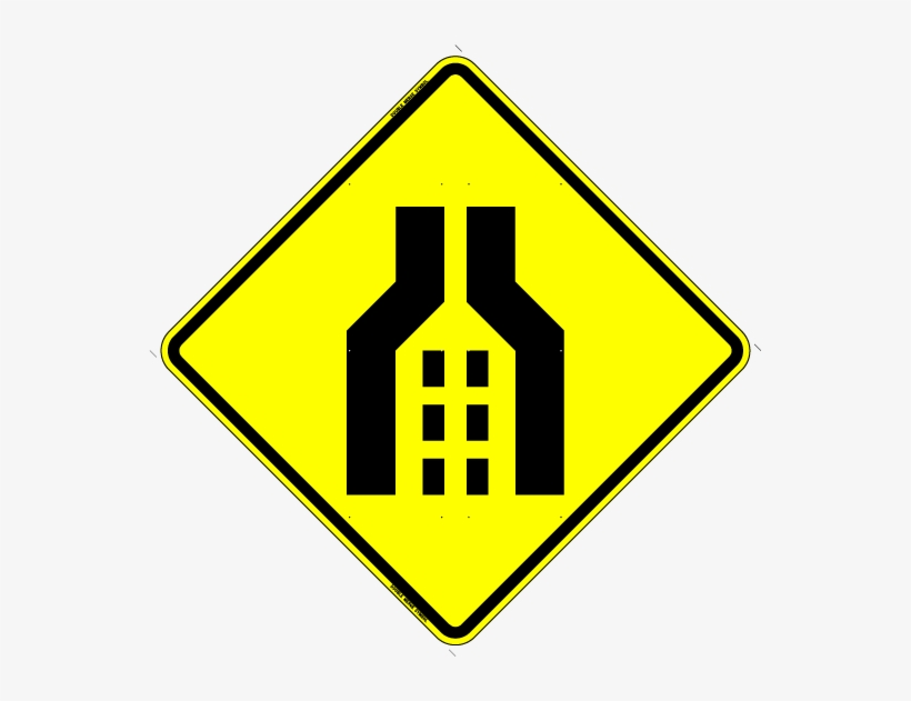Double Merge Symbol P Double Merge Symbol Y - Right Lane Ends Sign, transparent png