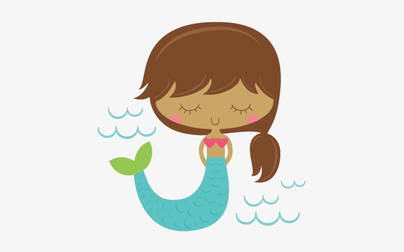Royalty Free Mermaid Clipart Silhouette - Cute Mermaid Png, transparent png
