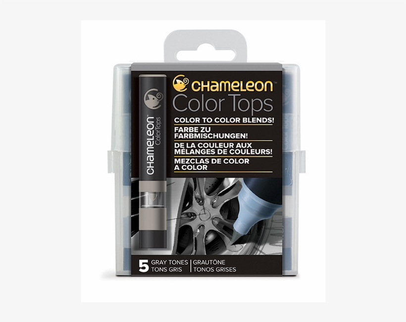 Chameleon Color Tops Marker Set Skin Tones - Set Of Chameleon Colour Tops - Grey Shades, transparent png