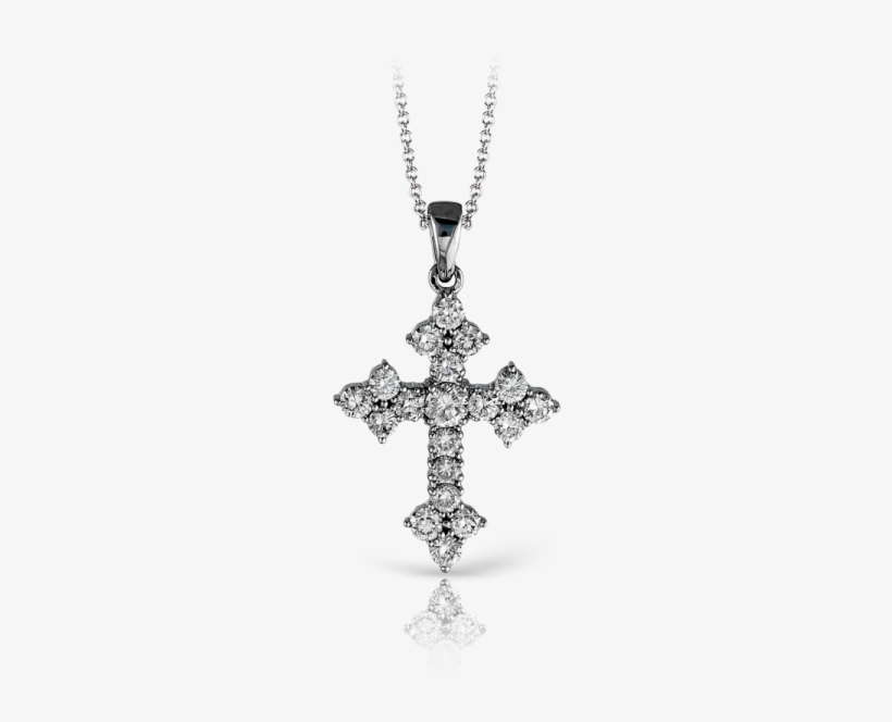 Zeghani Diamond Cross Pendant - Cross Necklace, transparent png