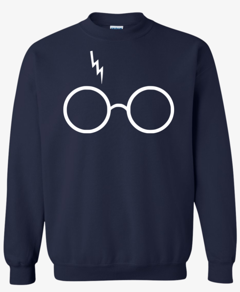 Harry Potter Sweater Lightning Glasses Sweatshirt - Sweater, transparent png