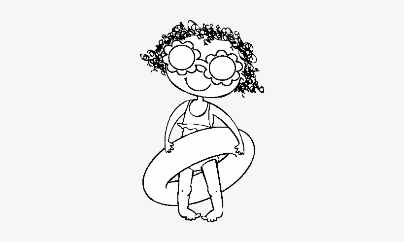 Clipart Transparent Stock Free Pages Of Star Glasses - Desenho De Menina De Biquini, transparent png