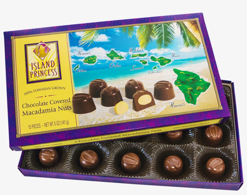 Island Princess Hawaiian Island Chocolate Covered Macadamia - Hawaiian Islands, transparent png