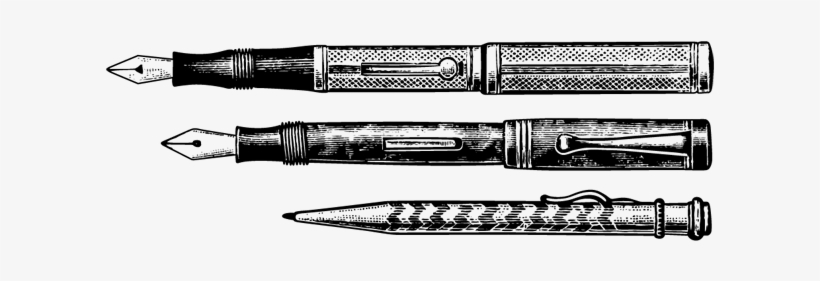 Stationery Fountain Pen Drawing Nib - Fountain Pen & Nib Sketch, transparent png