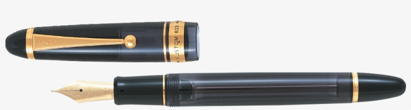 Custom 823 Fountain Pen - Pilot Fountain Pen Custom 823 Black Fine + Ink Gift, transparent png