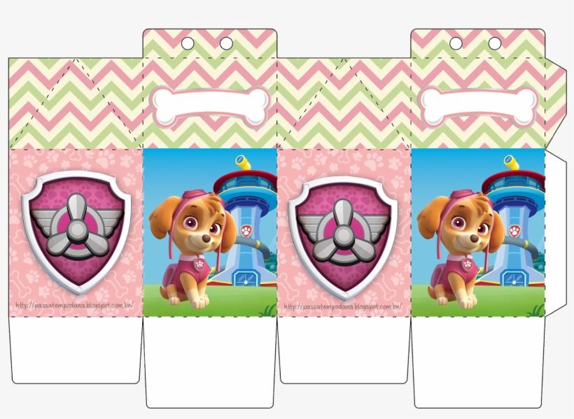 Paw Patrol Birthday, Paw Patrol Party, Candy Boxes, - Nickelodeon Paw Patrol Skye Pup & Badge Action, transparent png