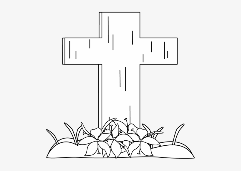 Cross Black And White Easter Cross Black And White - Clip Art, transparent png