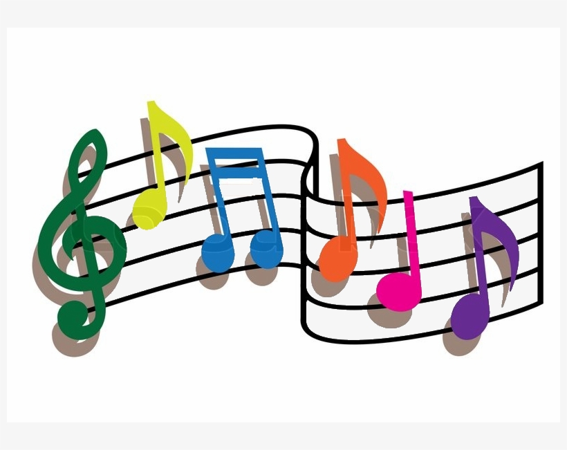 Download Imagen De Notas Musicales A Color Clipart - Las Notas Musicales De Colores, transparent png