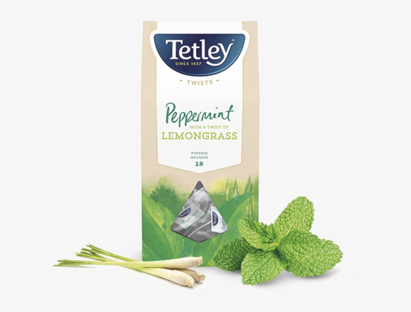 Peppermint Tea With A Twist Of Lemongrass - Tetley Decaf 160 Tea Bags 500g, transparent png