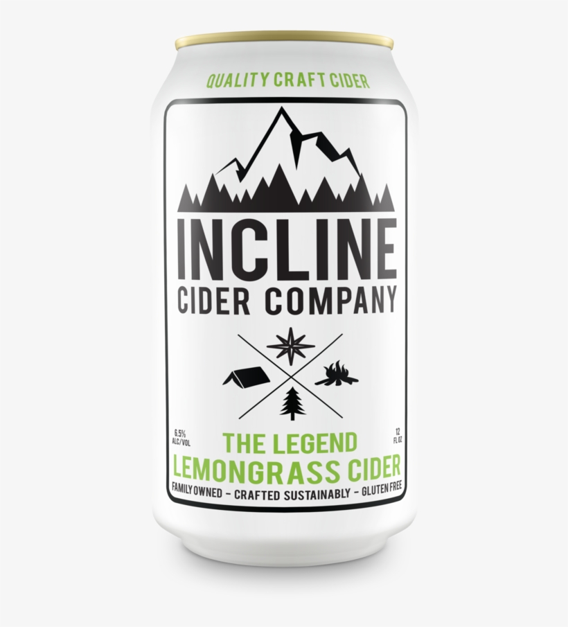 Lemongrass Legend Correct - Incline Cider Cider, The Legend Lemongrass - 6 Pack,, transparent png