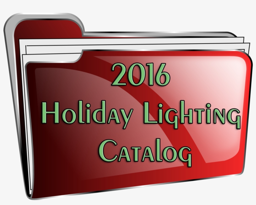 Browse Our 2016 Christmas And Holiday Lighting Catalog - Folder, transparent png