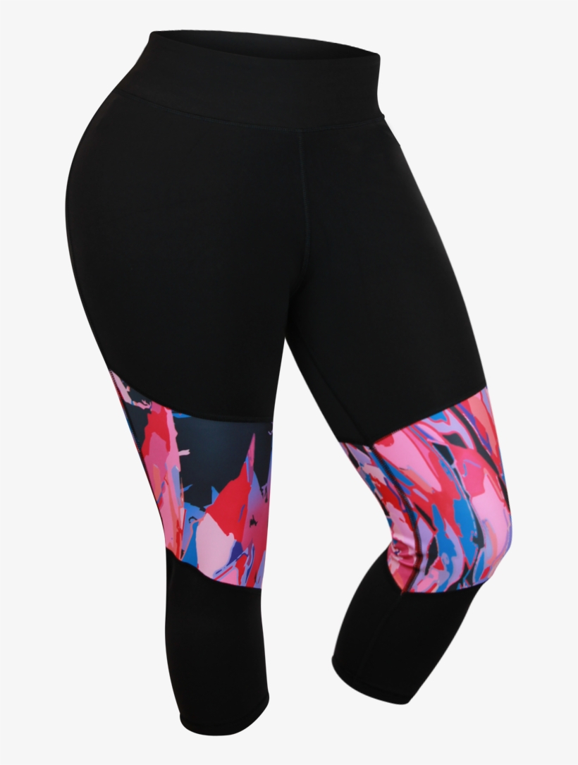 Pink Confetti Capris Pink Confetti Capris - Tights, transparent png