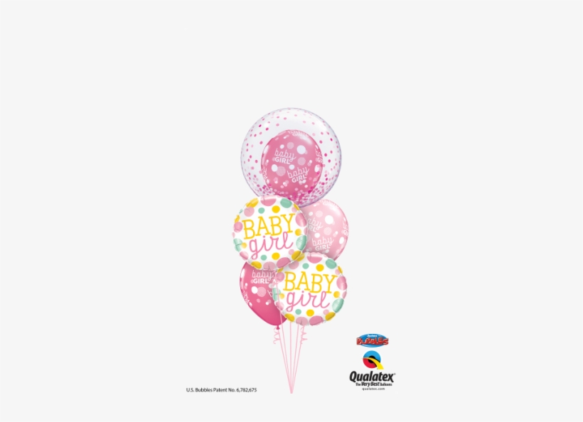 Baby Girl Pink Confetti Dots - Bubble Balloon Confetti Dots, transparent png