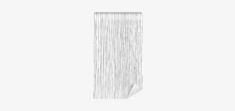 Seamless Vertical Lines Hand-drawn Pattern Vinyl Wall - Mural, transparent png