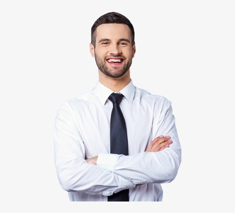 Handsome Businessman Smile - Businessman Smiling Png, transparent png