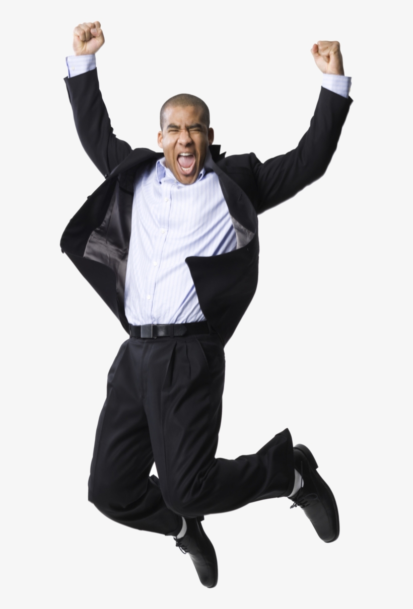 Happy Businessman Png - Businessman Jump High Png, transparent png