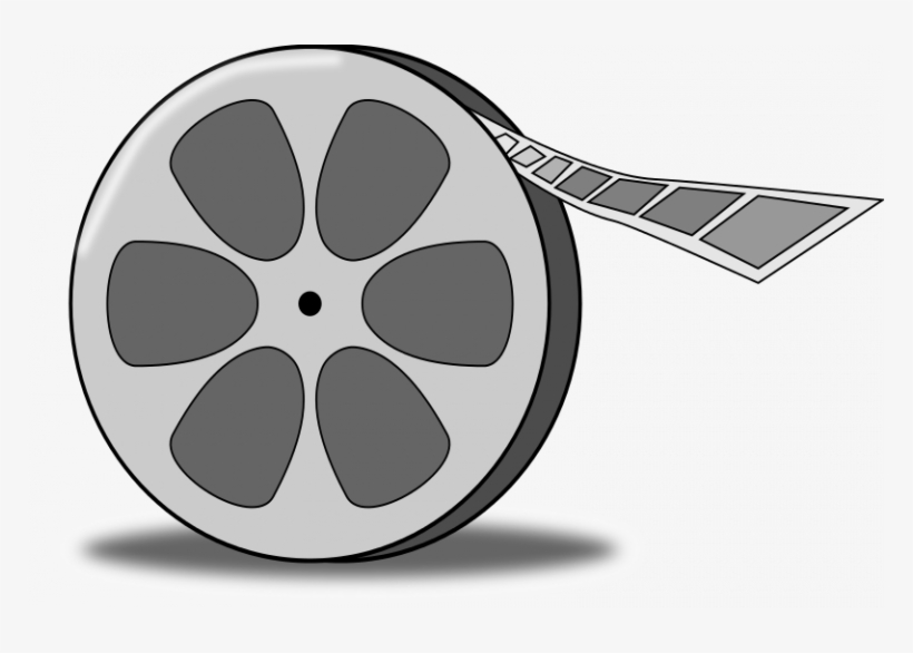 Film Banner Black And White Stock - Movie Reel Clipart, transparent png