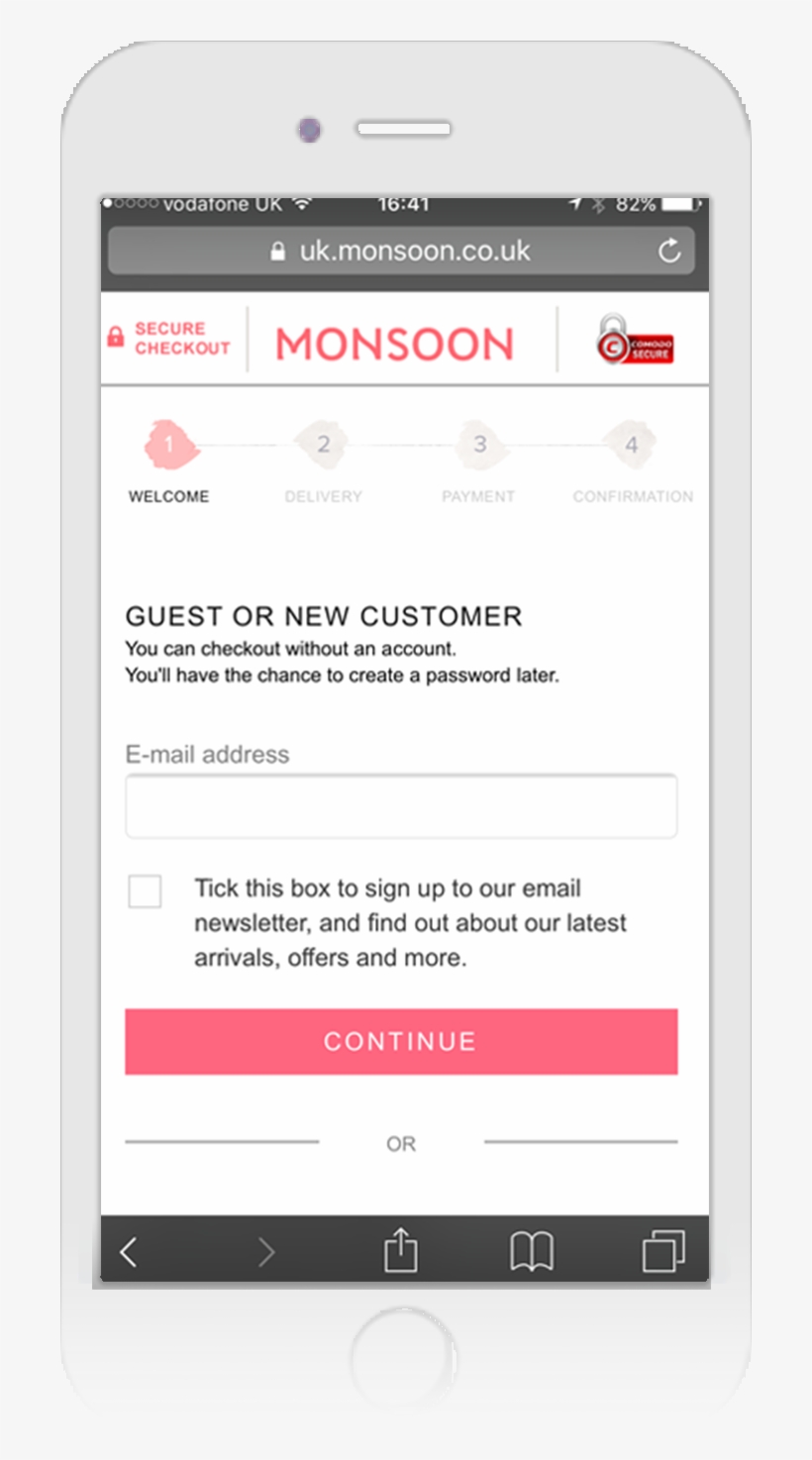 Monsoon Three Fade - Continue As Guest Mobile, transparent png