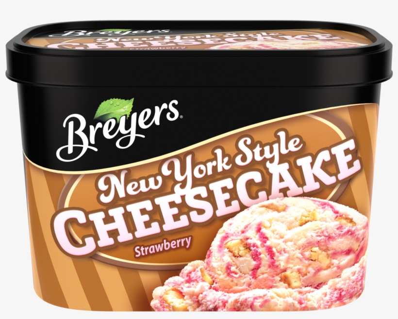 A 48 Ounce Tub Of Breyers New York Style Cheesecake - Breyers Heath Ice Cream, transparent png