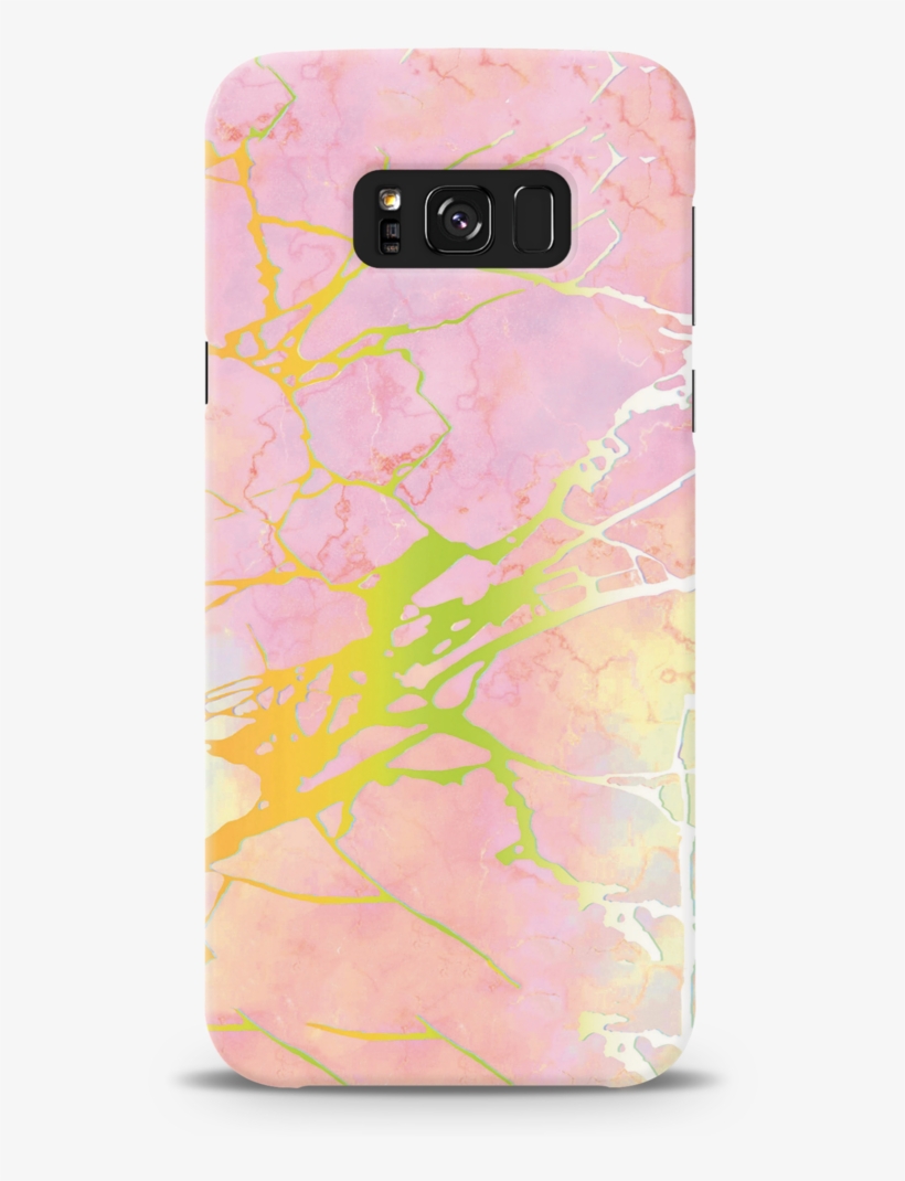 Pink Marble Back Cover Case For Samsung S8 Plus - Smartphone, transparent png