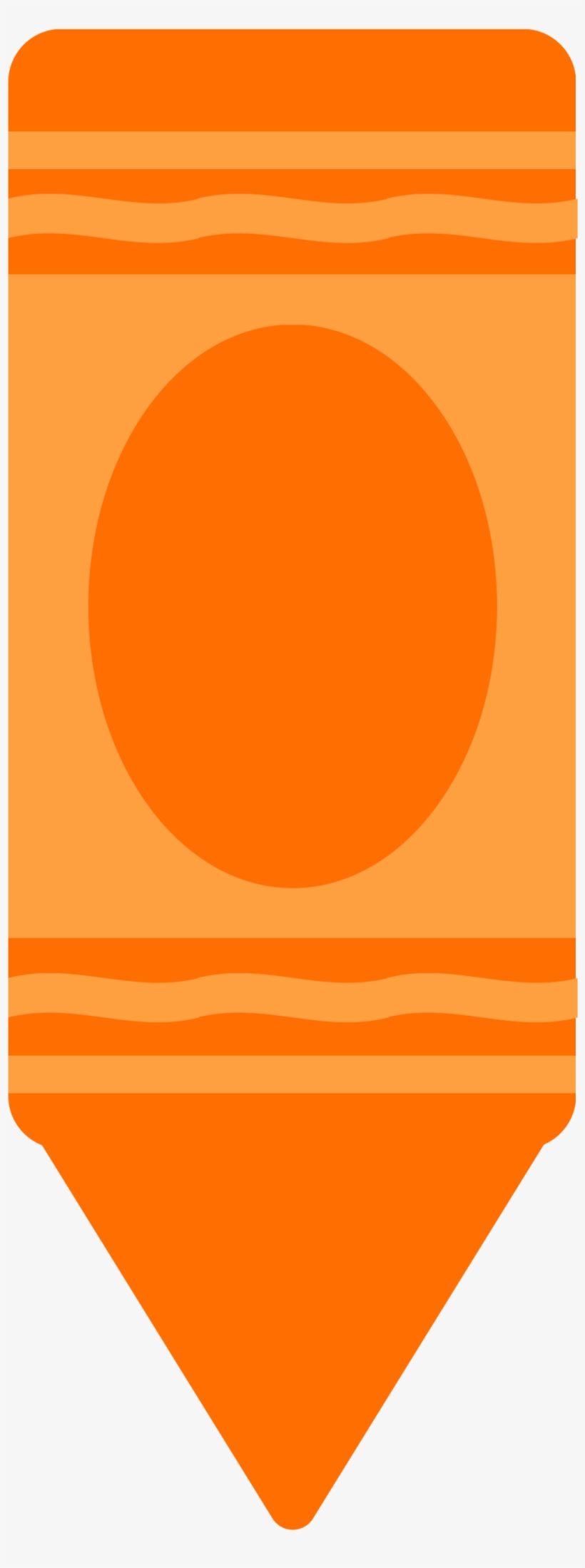 Orange-crayon 1 094 × 2 813 Bildepunkter - School, transparent png