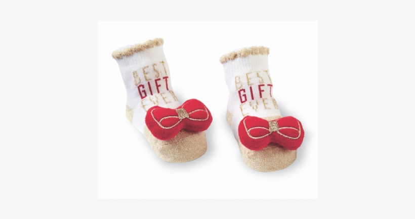 Mud Pie Best Gift Ever Red Bow Rattle Toe Socks - Mud Pie Best Gift Ever Socks, transparent png