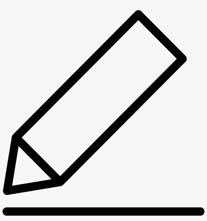 Pencil Or Crayon Outline Comments - Outline Of A Pencil, transparent png