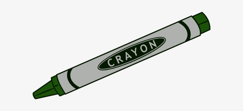 Green Crayon Clip Art At Clker - Crayon Clipart, transparent png