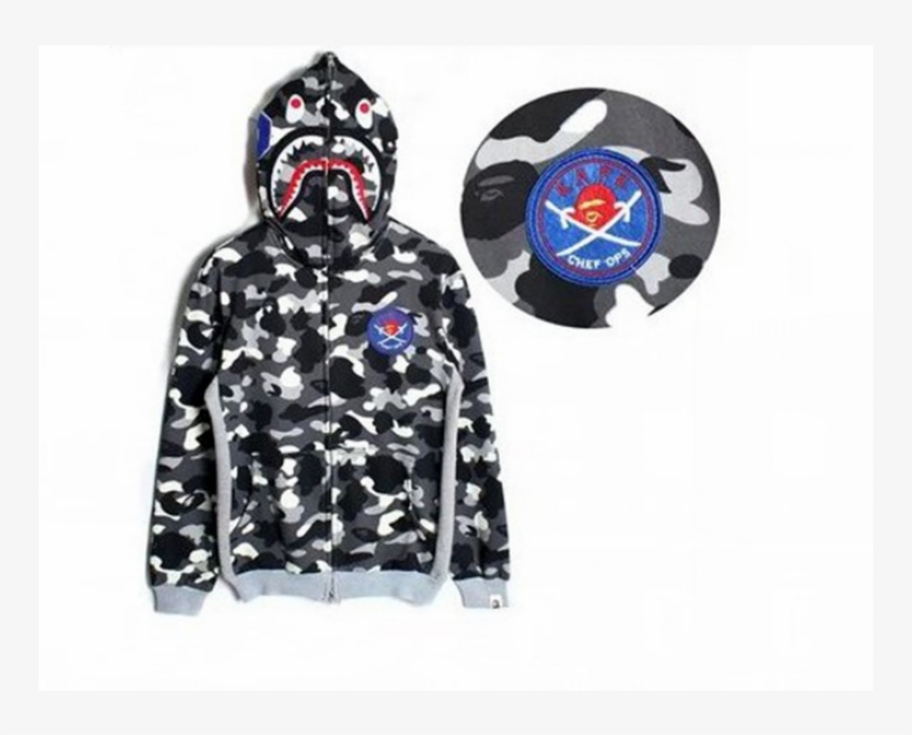 Bape 12201457 Men's Jacket Noctilucent Printing Hoodie - Bape Grey Camo Hoodie, transparent png