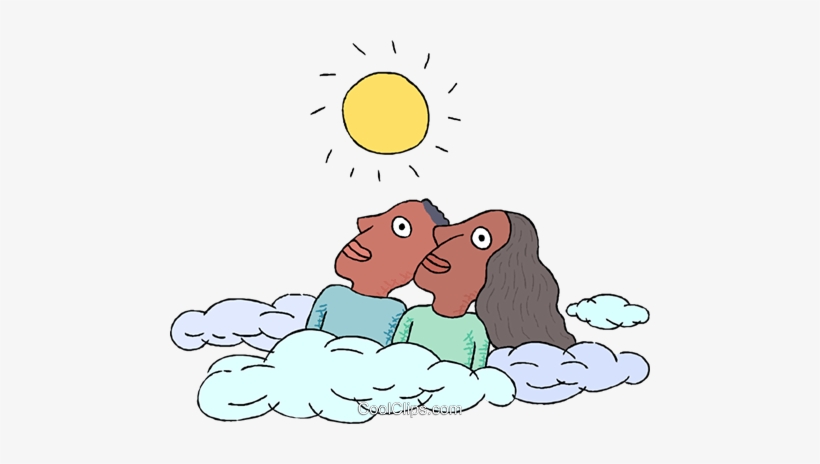 African American Couple Looking At Sun Royalty Free - Looking At The Sun Clipart, transparent png