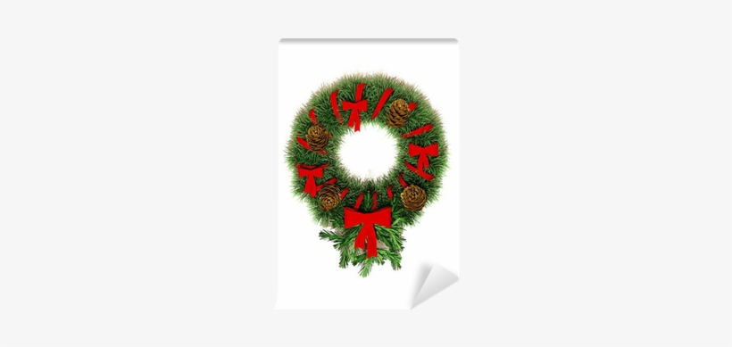 Fotomural Aureola Alrededor De Las Decoraciones De - Green Round Christmas Ornaments, transparent png