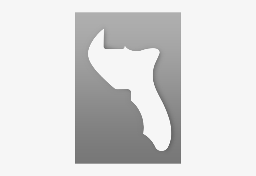 Blank Thinline Pickguard, transparent png