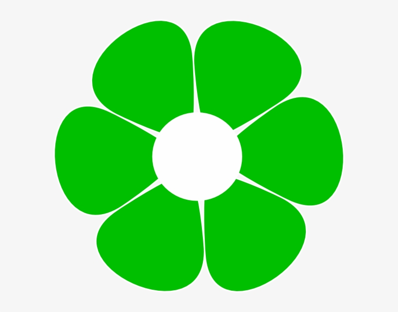 Green Flower Clipart - Flower Png Clipart, transparent png