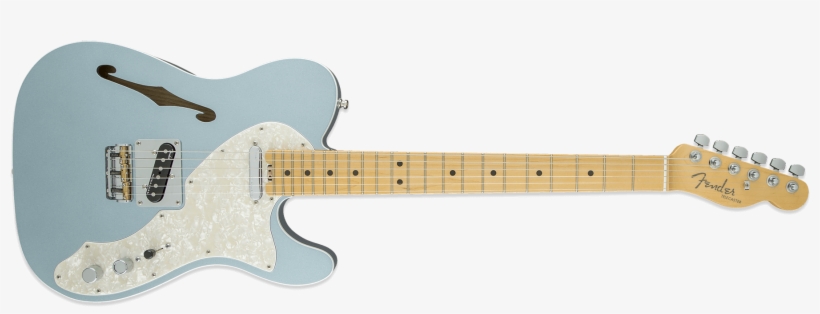 Fender American Elite Telecaster Thinline Mystic Ice - Fender American Elite Tele Thinline Mn Mystic Ice Blue, transparent png