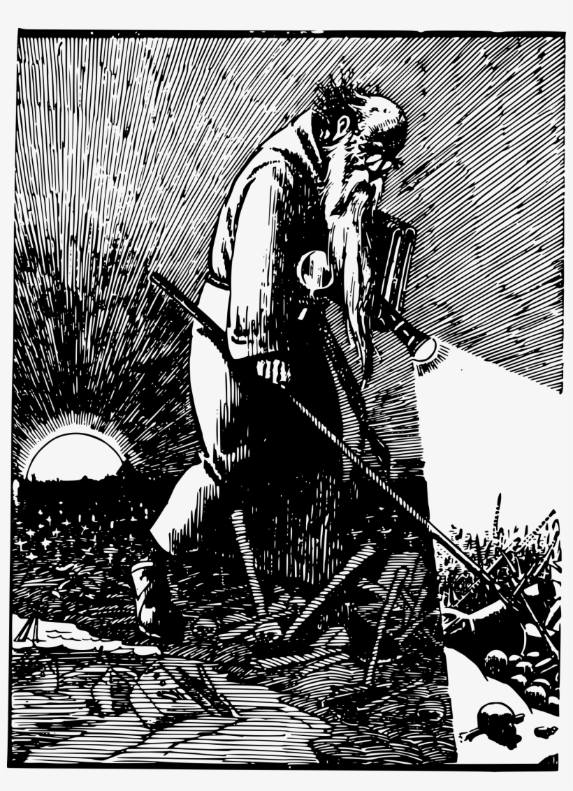 This Free Icons Png Design Of Old Man With A Flashlight, transparent png