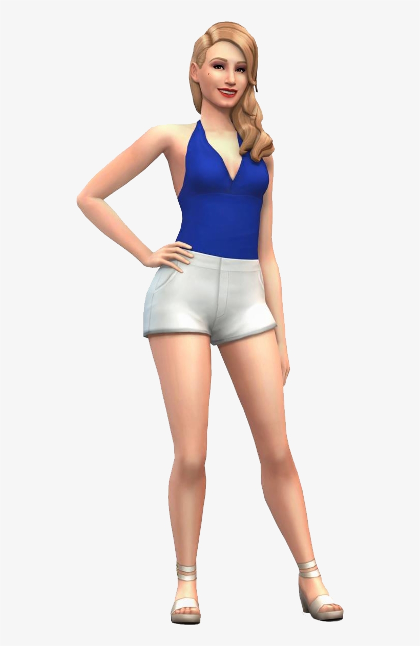 Personagem Mulher Pose Loira - Iggy Azalea The Sims 4, transparent png