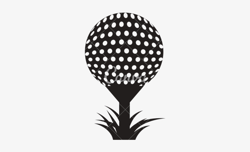 Golf Ball Clipart Silhouette - Transparent Golf Ball Silhouette, transparent png