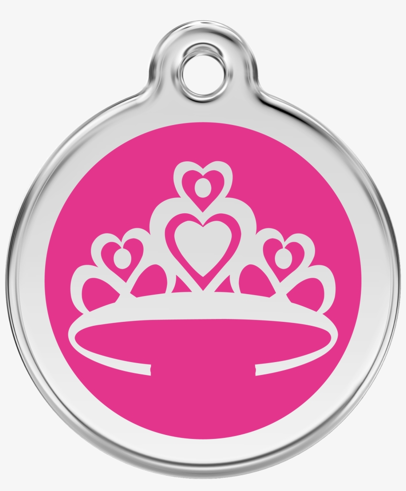 1crhpm, 9330725036970, Image - Red Dingo Crown Cat Id Tag - Hot Pink, transparent png