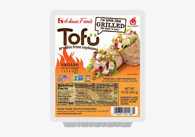 Premium Super Firm Grilled Tofu 10oz - Tofu, transparent png