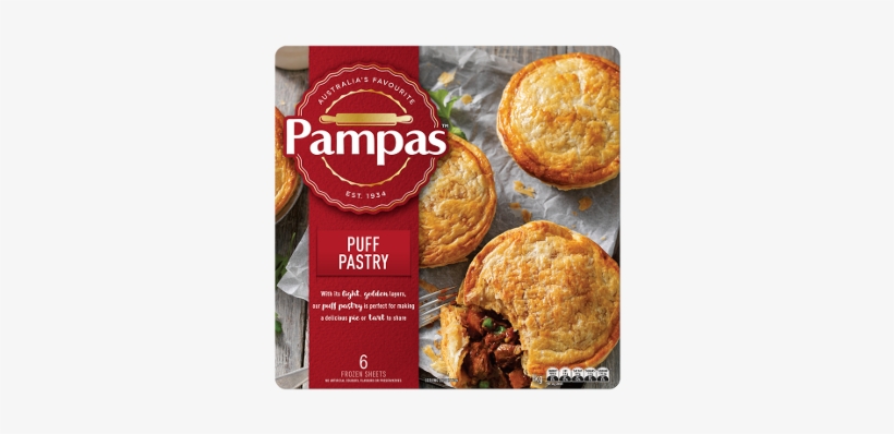 Puff Pastry 6 Sheets - Pampas Puff Pastry Sheet, transparent png