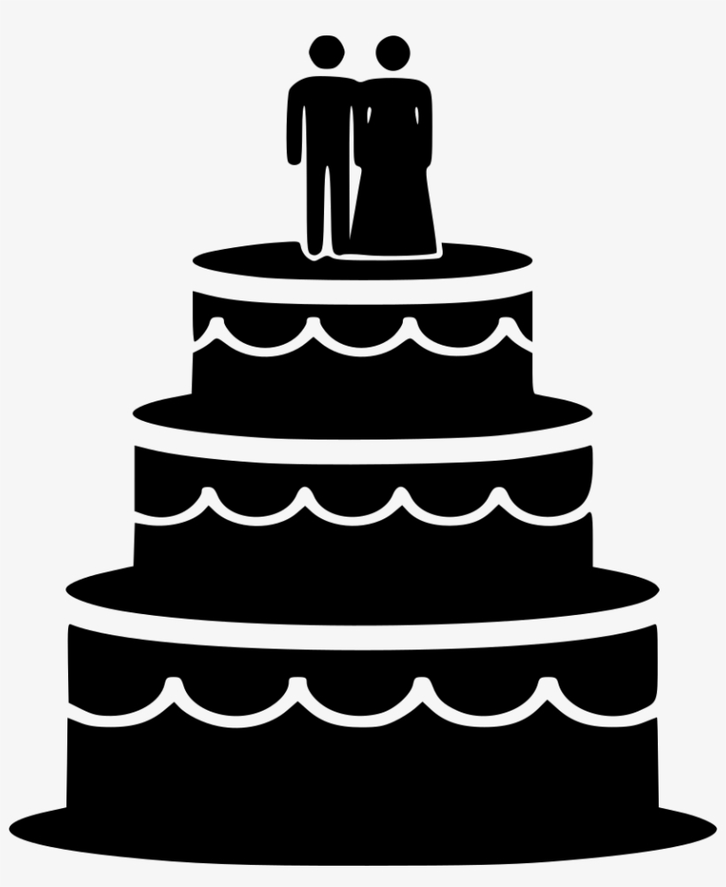 Biscuit Cake Food Pastry Sweetness Groom Bride Comments - Wedding Cake Icon, transparent png