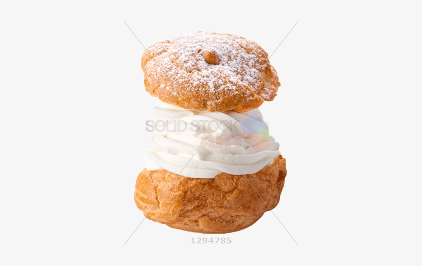 Stock Photo Of Brown Cream Puff Pastry On Transparent - Cream Puff Png, transparent png