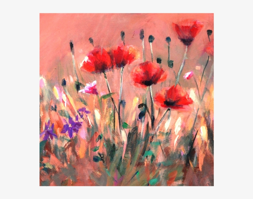 Poppies Glass Trivet - Madaras Gallery, transparent png