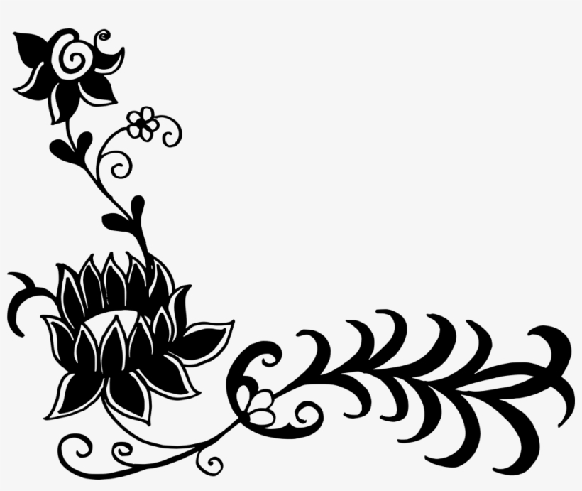 Floral Vector Corner Png Download - Art, transparent png