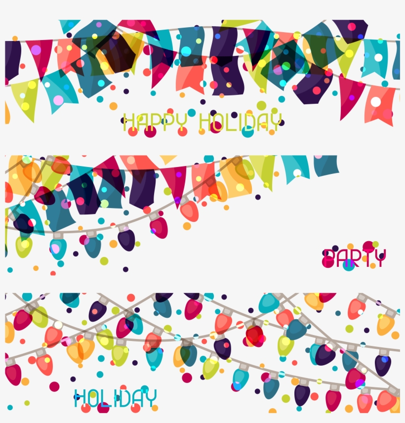 Banner Holiday Clip Art Color Flag Hanging - 吊 旗 素材, transparent png