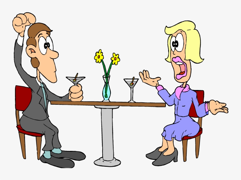 Man Talking On Mobile Phone Clip Art - Woman And Man Talking Clipart, transparent png