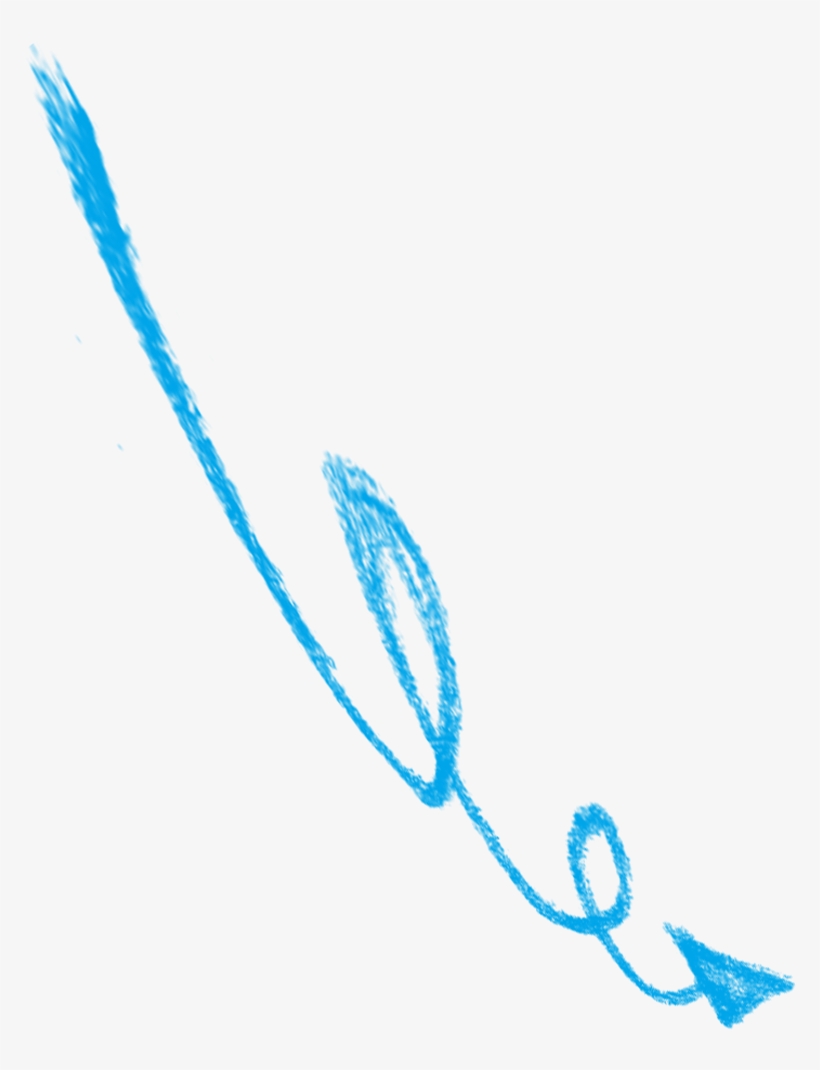 Jpg Royalty Free Blue Sidewalk Arrow To Pull The Free - Flecha Tiza Png, transparent png